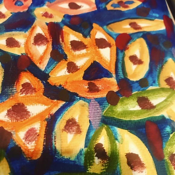 Abstract Eye Print (Original Gouache Painting)
